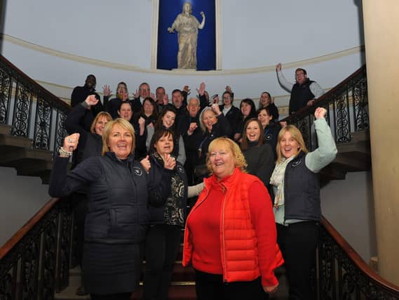 Dame Julie Kenny with Wentworth Woodhouse staff