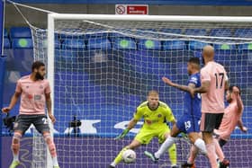 GOAL: Sheffield United's Oliver Norwood opens the scoring - for Chelsea