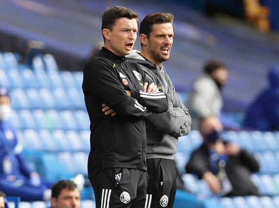 MIXED EMOTIONS: Paul Heckingbottom, pictured with assistant Jason Tindall (right)