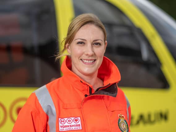 Paramedic Rachel Smith says there are many more women working in the service now.Picture: John Gardner/yorkshire air ambulance