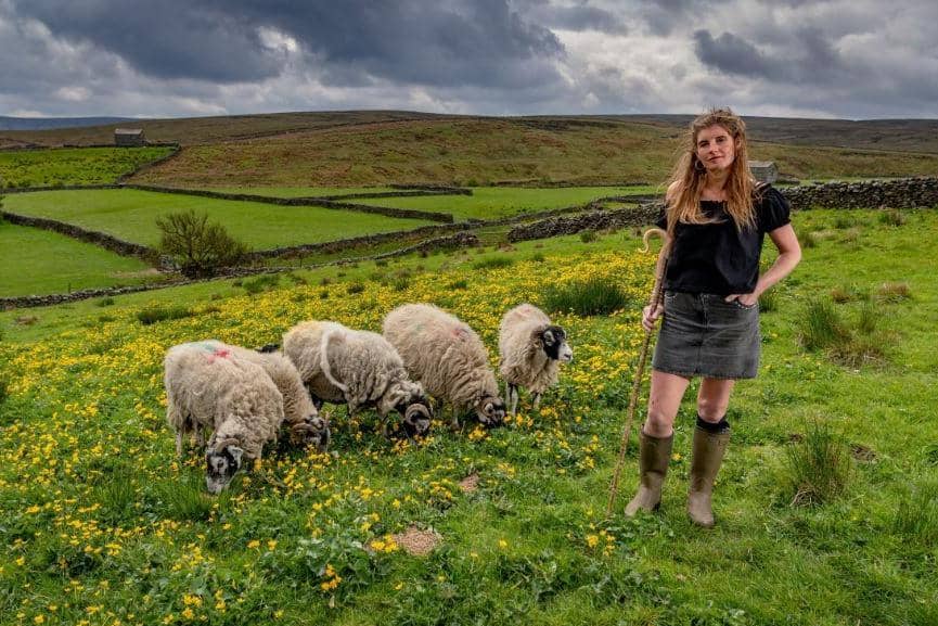 Amanda Owen, aka the Yorkshire Shepherdess, whose Channel 5 show has been recommissioned for a fourth series. Picture: James Hardisty.