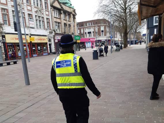 Police on patrol in Hull.