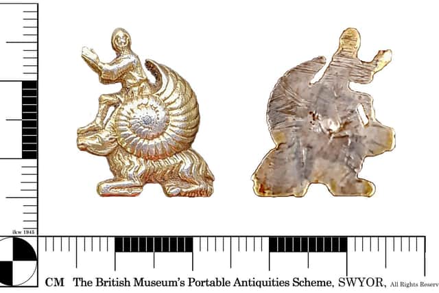 The object – with the figure’s hands pressed together as if in prayer – is believed to have religious connotations. (Pic: Yorkshire Archaeology Advisory Service)