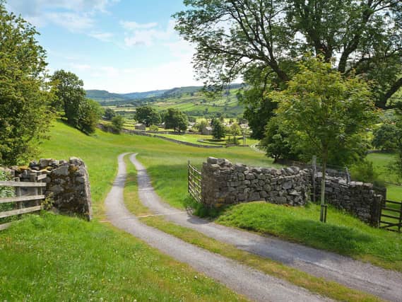 The property comes with incredible views over Swaledale