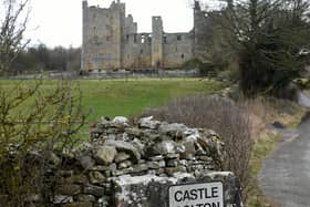 Pictured, The country gardens at Bolton Castle  will re-open on Monday 29 March, every day from 10am to 5pm. Photo credit: Gary Longbottom / JPIMediaResell