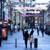 Briggate, one of the main shopping streets in Leeds. Picture: Simon Hulme.
