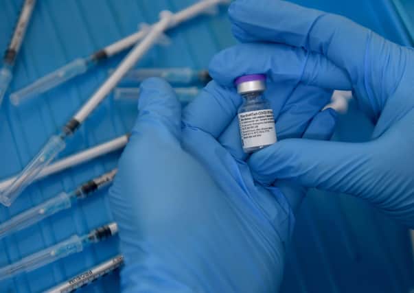 Britain remains in dispute with the EU over Covid vaccines.