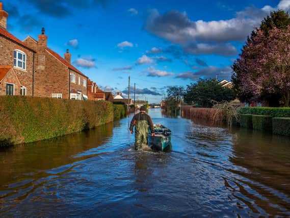 Flooding in East Cowick near Snaith in 2020  Picture: James Hardisty