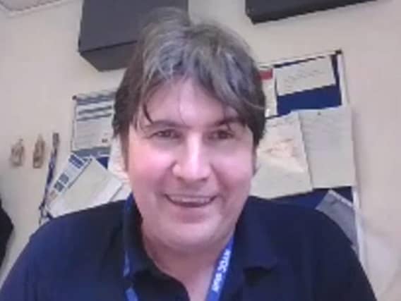 Professional drummer Jim McDermott has been helping at a care home in Skipton during the coronavirus pandemic. Picture: NYCC