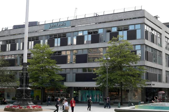 The John Lewis store in Sheffield has been in the city since 1940.