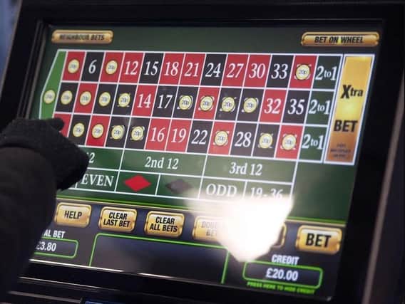 Roulette played on a fixed odds betting terminal.