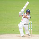 Yorkshire's Gary Ballance hits out against Essex. Picture by Allan McKenzie/SWpix.com