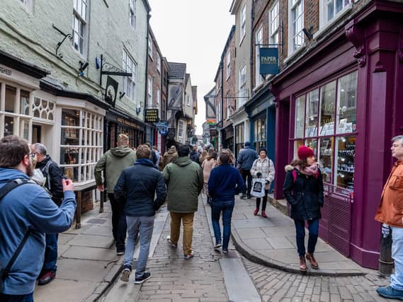 Michael Gove told the Commons that the number of jobs in his own Cabinet Office based in York would be increasing by 50 per cent in the coming months, from 400 to 600. Pic of the Shambles in York