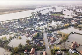 The village of Fishlake, Doncaster, submerged under flood water. November 09, 2019. Picture: Tom Maddick / SWNS.