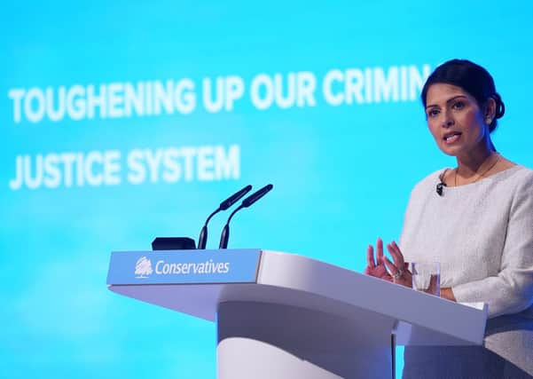 Priti Patel at the 2019 Conservative Party Conference (Photo by Jeff J Mitchell/Getty Images)
