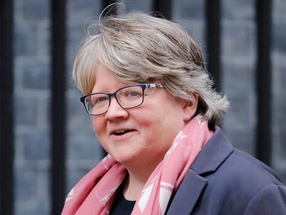 Britain's Work and Pensions Secretary Therese Coffey (Photo by Tolga AKMEN / AFP)