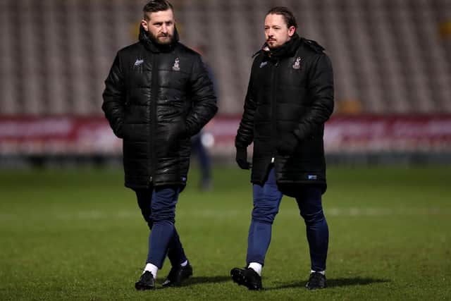 ANSWERS: Bradford City joint-managers Mark Trueman and Conor Sellars, right, are keen for their team to end a five-game winless streak. Picture: George Wood/Getty Images