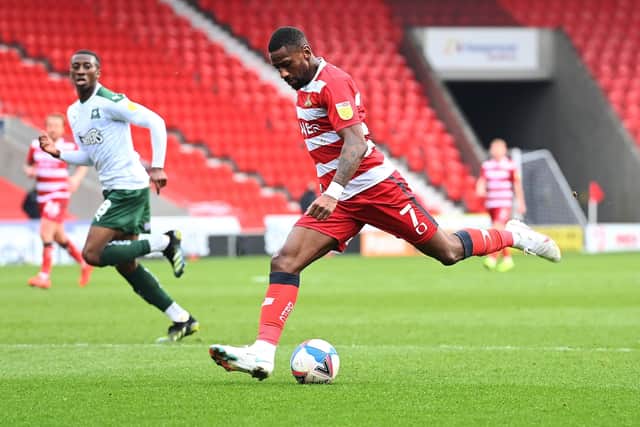 In tune: 
Doncaster's Omar Bogle. Picture: AHPix