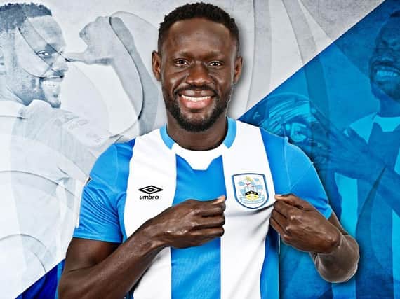 Huddersfield Town signing Oumar Niasse. Picture courtesy of Huddersfield Town AFC.