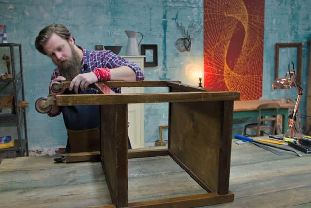 Saved and Remade - the first episode sees Rob Fawcett transform tea trolley (C) Red Sky Productions Ltd - Photographer: Scott Anderson