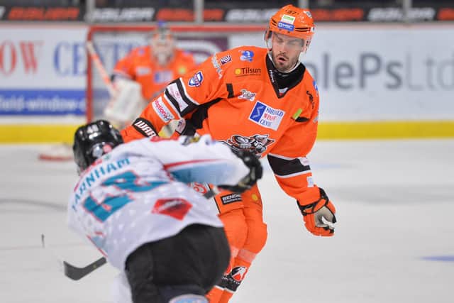 HELLO, AGAIN: Defenceman Josef Hrabal returns for a second spell with Sheffield Steelers. Picture courtesy of Dean Woolley.