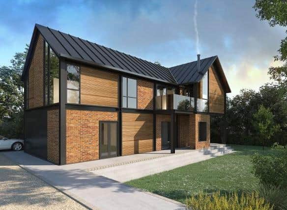Artist's impression of one of the two detached houses proposed for the site Credit: Ettridge Architecture Ltd