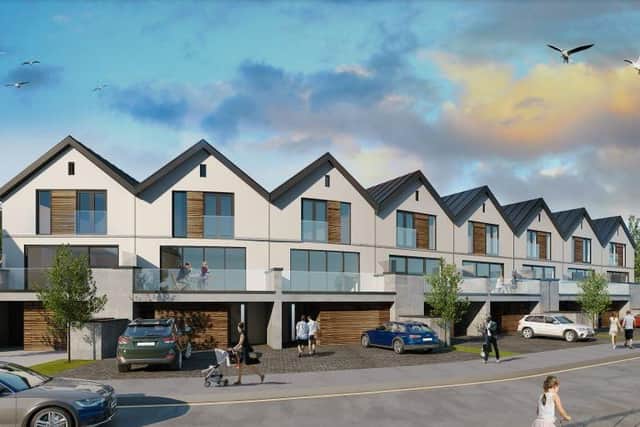 Artist's impression of the new housing in Paull proposed for the site of the Crown Inn  Credit: Ettridge Architecture Ltd