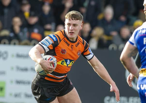 Castleford Tigers' back Jake Trueman believes he is capable of taking his game to the next level this season. Picture: Tony Johnson