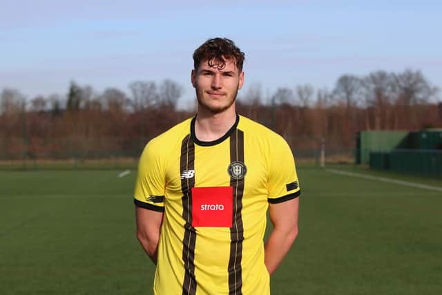 LOAN SIGNING: But Josh Andrews has rarely been seen in Harrogate Town colours