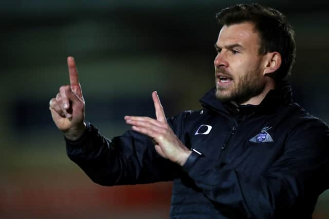 Staying positive: Doncaster Rovers interim manager Andy Butler.