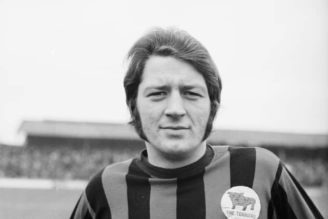 March 1970 - Frank Worthington centre forward of Second Division leaders Huddersfield Town. (Picture; Central Press/Getty Images)
