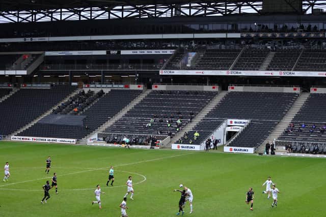 MATCH ACTION: MK Dons 1-0 Doncaster Rovers. Picture: Getty Images.