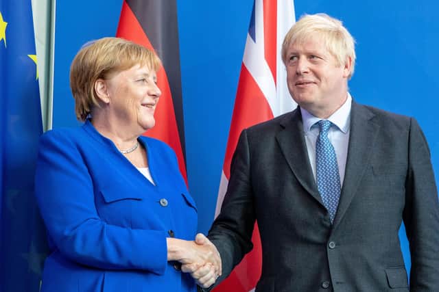 Boris Johnson met Angela Merkel shortly after becoming Prime Minister in the summer of 2019.