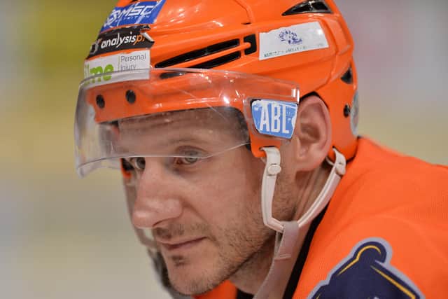 Jonathan Phillips will return to Sheffield Steelers' roster on Monday in time for the Elite Series, having helped Sheffield Steeldogs enjoy a hugely successful Spring Cup campaign. Picture courtesy of Dean Woolley.