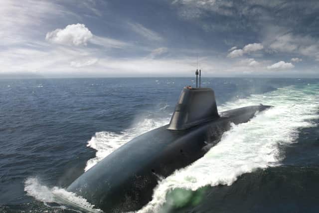 An artist's impression of the Dreadnought-class submarine.