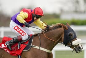 This was Native River and Richard Johnson winning the Cotswold Chase at Sandown earlier in the season.