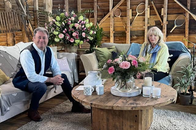 Alan Titchmarsh with Alison Steadman on new show Spring into Summer. Picture: ITV/PA