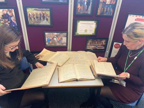 The rare find has  revealed writings of former headteachers at the school, dating from 1910  1998. The books also included photos, diagrams, old records and daily diary entries, documenting school life in detail, from normal days through to World War II air raids. Photo credit: Submitted picture