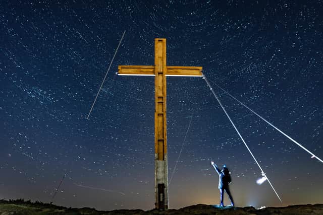 This was the Easter Cross at Otley Chevin in 2019. Photo: James Hardisty.