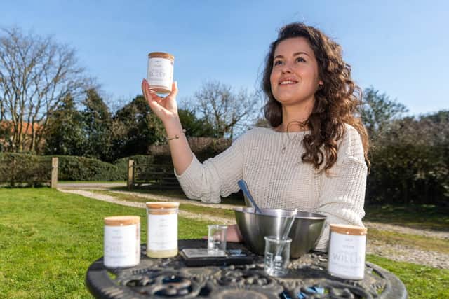 "You don’t actually need loads of preservatives," says Lily Hartley, who mixes her own salts.