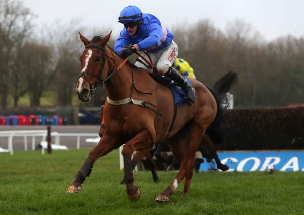 This was Secret Reprieve winning the Coral Welsh National under Adam Wedge.