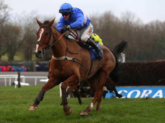 This was Secret Reprieve winning the Coral Welsh National under Adam Wedge.