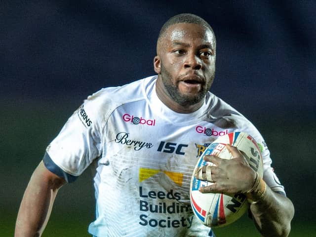 Muizz Mustapha, the on-loan Leeds Rhinos prop, is eager to make his debut for Hull KR against St Helens. Picture: Bruce Rollinson/JPIMedia.