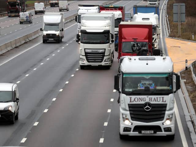 A smart motorway, which opens the hard shoulder as a live lane with refuge points for motorists who have broken down