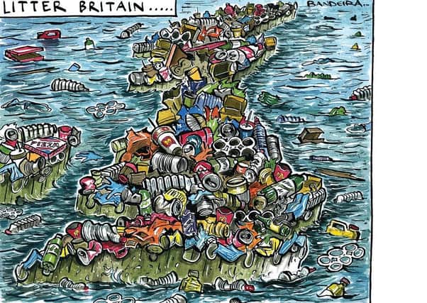 Graeme Bandeira's cartoon of the litter epidemic.
