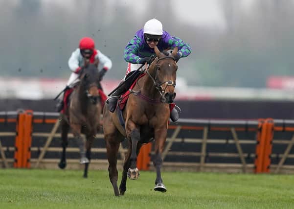 NEXT UP: Thyme Hill, pictured winning at Newbury under former champion jockey Richard Johnson, is set for Aintree, says trainer Philip Hobbs.