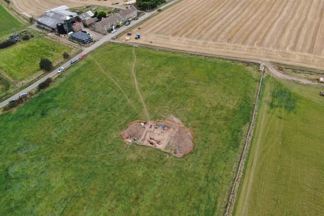 Drone image of the site at Street House Farm, Loftus, North Yorkshire Credit: Paul Docherty