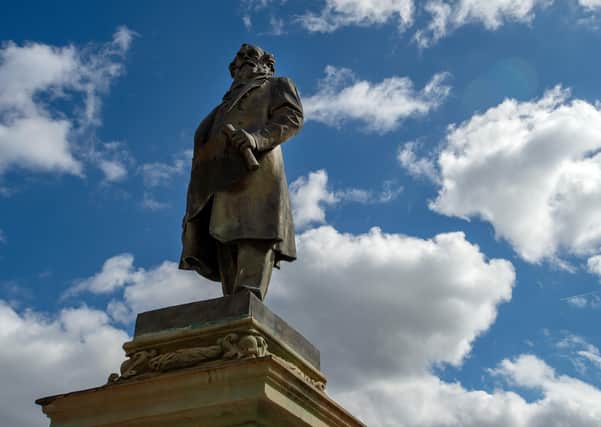 A statue of Sir Titus Salt in Roberts Park, Saltaire. Picture Bruce Rollinson