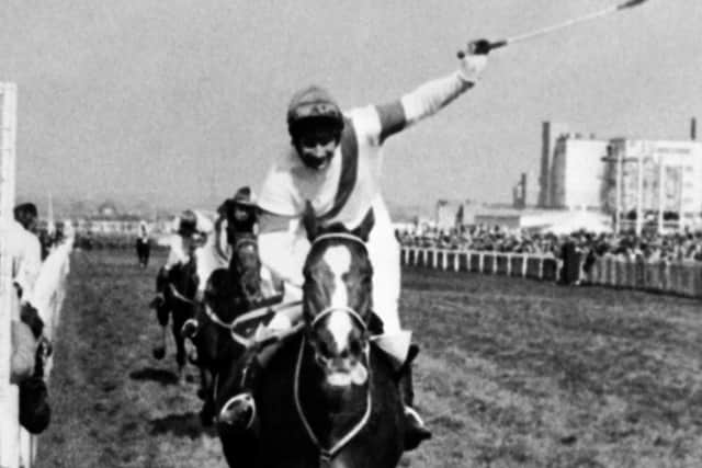 Bob Champion and Aldaniti conquer cancer and the Grand National in 1981.