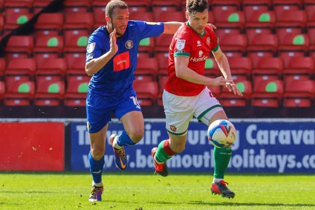 Aaron Martin in action against Walsall.